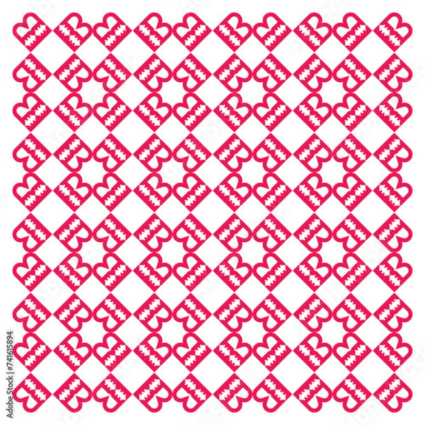 Fototapeta Creative ethnic style vector seamless pattern