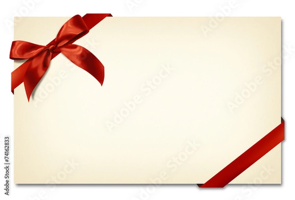 Obraz Card with ribbon