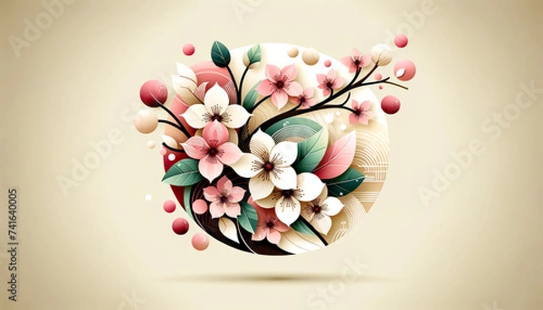 Fototapeta Generative AI Spring Icon