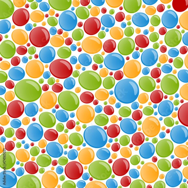 Fototapeta Abstract colorful bubble background