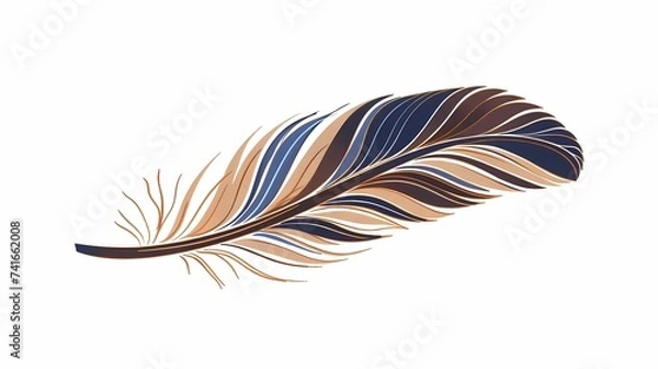 Obraz bird feathers background pattern, banner, wings background picture, seamless background