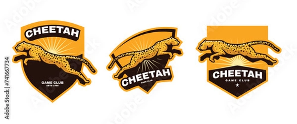 Obraz cheetah sport logo