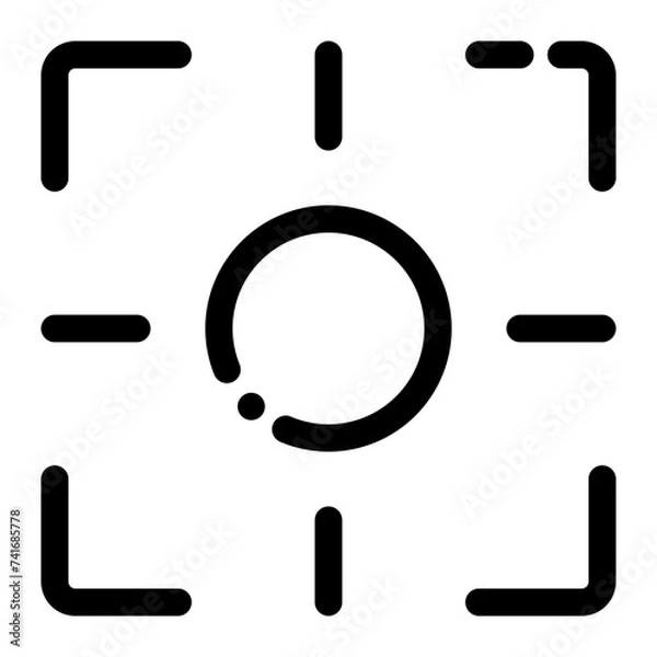 Fototapeta focus icon