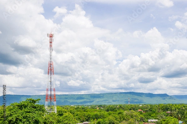 Obraz Telecommunication Radio Antenna.