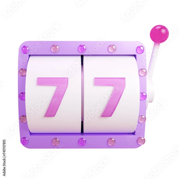 Obraz Slot machine 3d rendering illustration