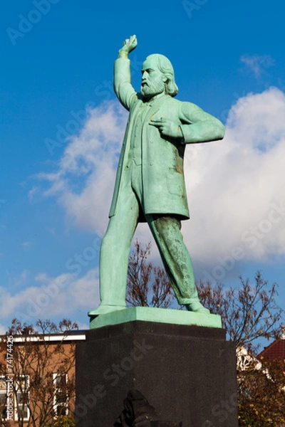 Obraz Amsterdam statue