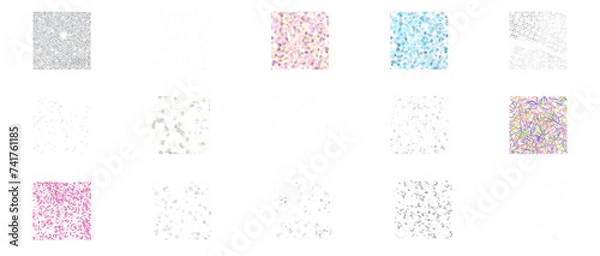 Obraz Glitter pack seamless pattern png