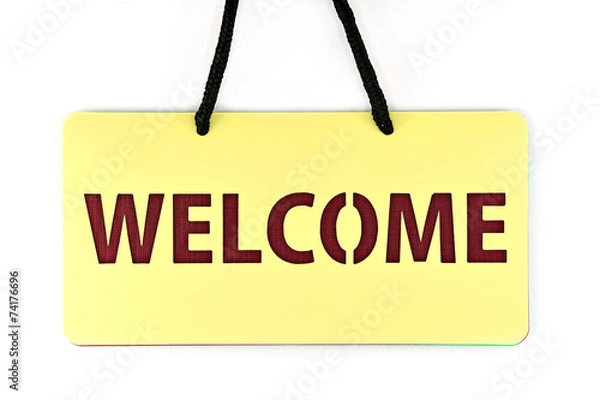 Obraz Welcome tag