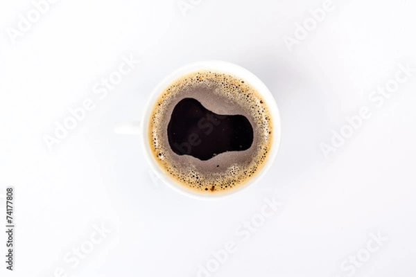Fototapeta coffee mug on the background of coffee beans
