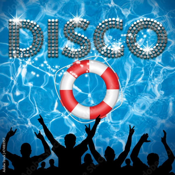 Obraz Disco Plakat Lifebuoy Party