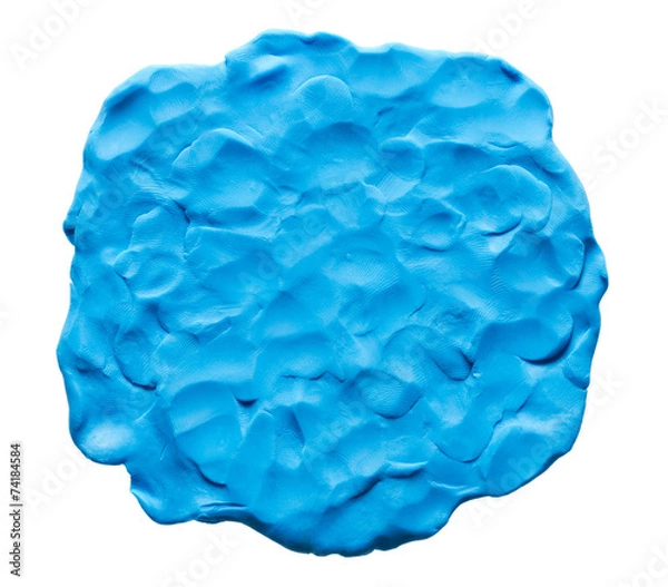 Obraz Blue plasticine texture
