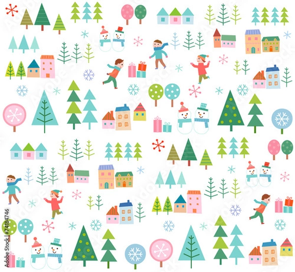 Obraz 겨울패턴 01