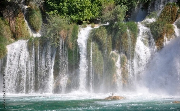 Obraz Wodospady Krka w Chorwacji.
