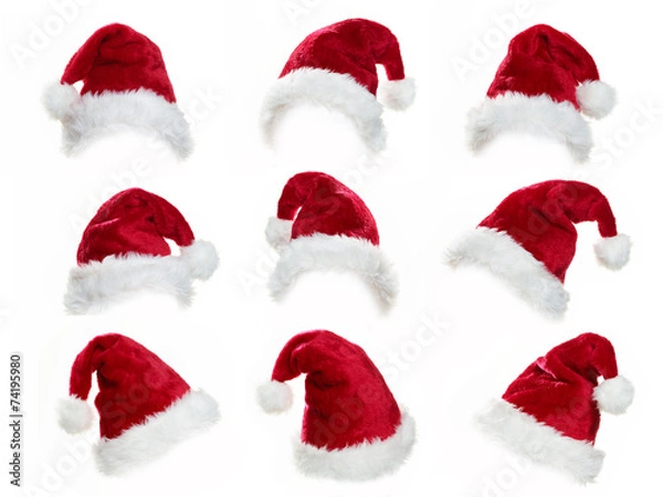 Fototapeta Santa hat collection
