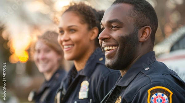Fototapeta Community Engagement: Photos of paramedics in outreach events, educational programs, and health initiatives.