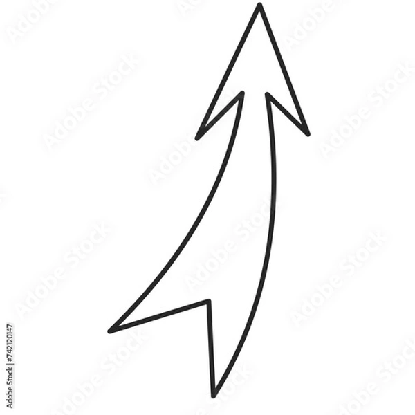 Fototapeta Monoline Arrow