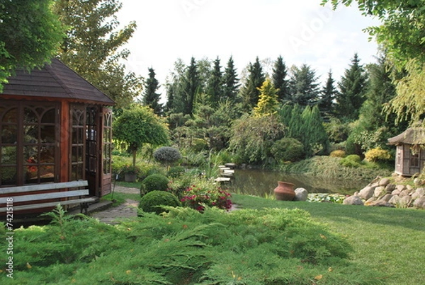 Obraz letni ogród