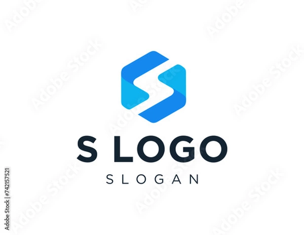 Fototapeta The logo design is about S Logo and was created using the Corel Draw 2018 application with a white background.
