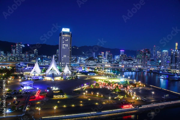 Obraz 神戸メリケンパークの夜景
