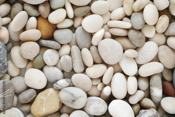 Obraz Beach pebbles background