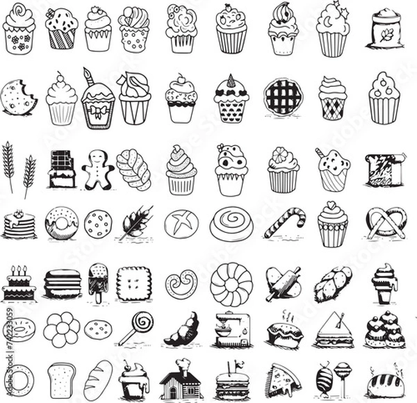 Obraz icon Cake doodle