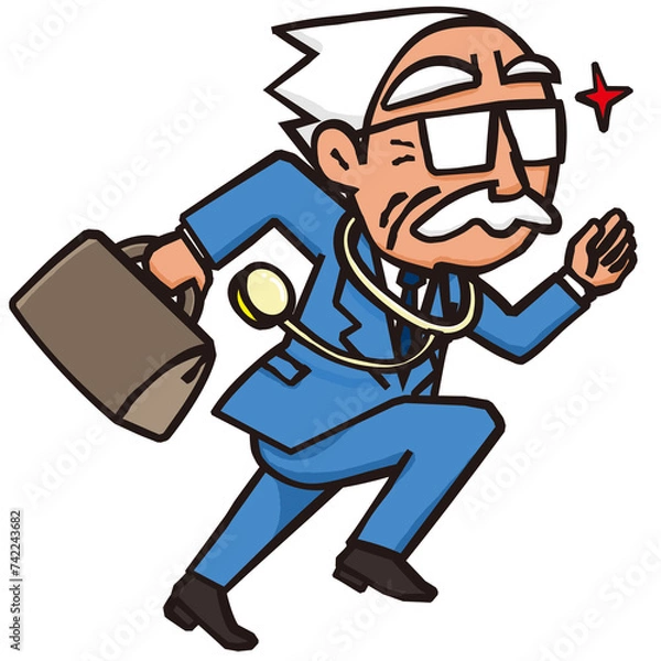 Fototapeta 急患に駆けつける救急科医の先生