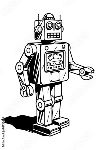Obraz Retro Robot