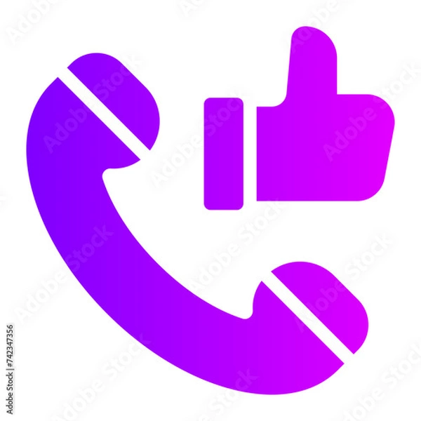 Fototapeta customer experience gradient icon