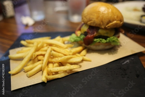 Obraz Burger and Fries