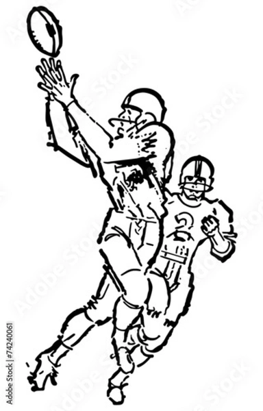 Fototapeta Football Receiver