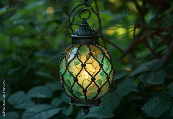 Obraz lantern in the night Generated In Ai