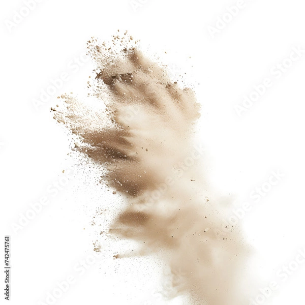 Fototapeta sand dust on transparent background