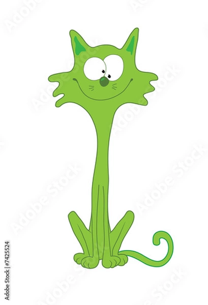 Fototapeta Green_cat