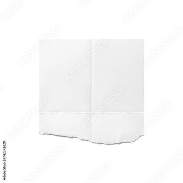 Fototapeta Torn Folded Paper