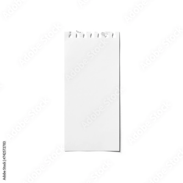 Fototapeta Narrow Notebook Sheet