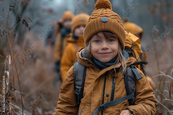 Obraz person in the forest