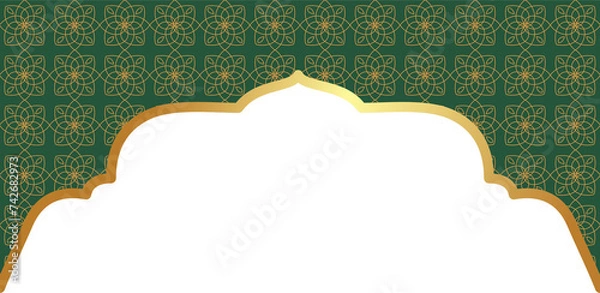 Obraz Luxury Islamic Corner Border