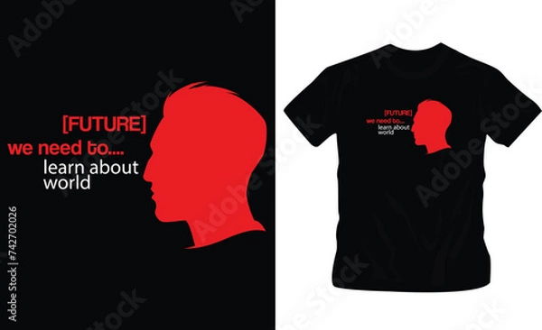 Obraz graphic t-shirt design vector template editable