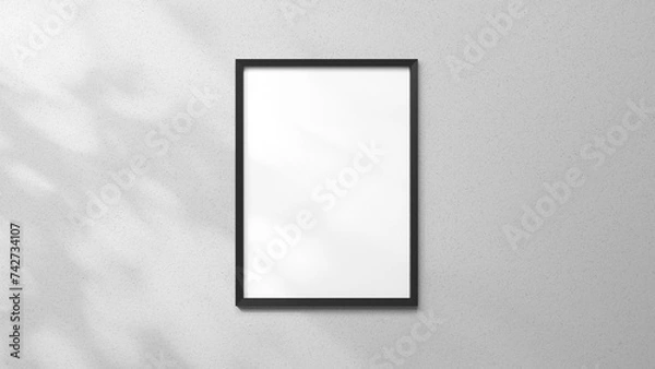 Fototapeta Poster with frame mockup / Print mockup