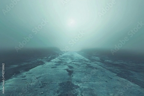 Fototapeta Abstract afterlife minimal background Generative Ai