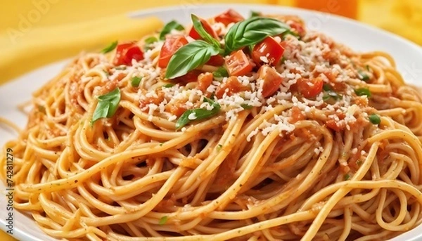 Obraz Spaghetti z mięsem mielonym