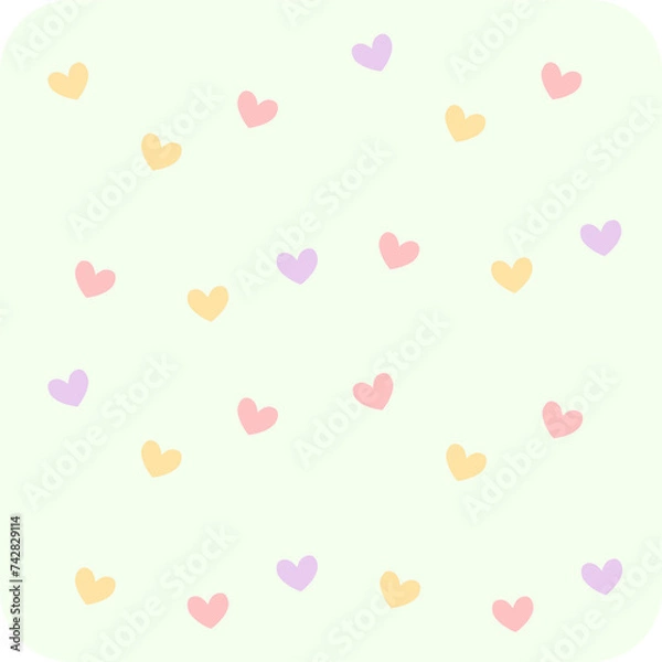 Fototapeta 하트패턴배경