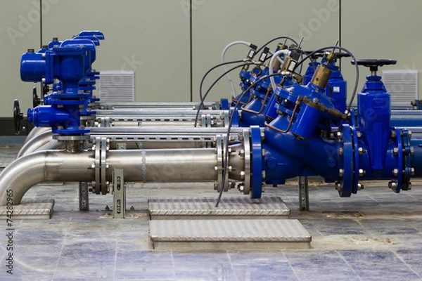 Obraz Pompowanie wody przemysłowej