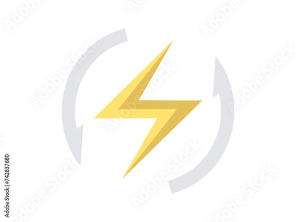 Fototapeta Solar energy vector illustration. Solar energy is efficient and environmentally friendly power source Energy sign. Utilization photovoltaic cells generation clean electricity Adoption alternative