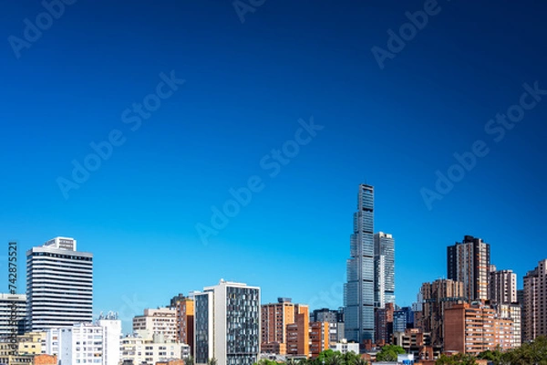 Obraz View of downtown Bogota, Colombia skyline