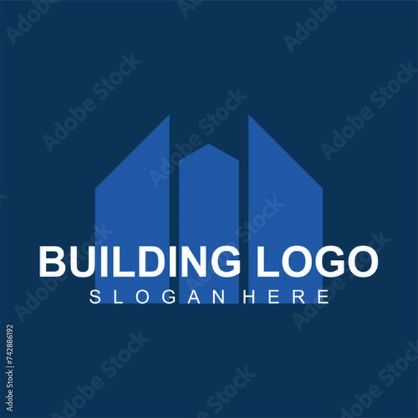 Fototapeta Vector building abstract premium logo
