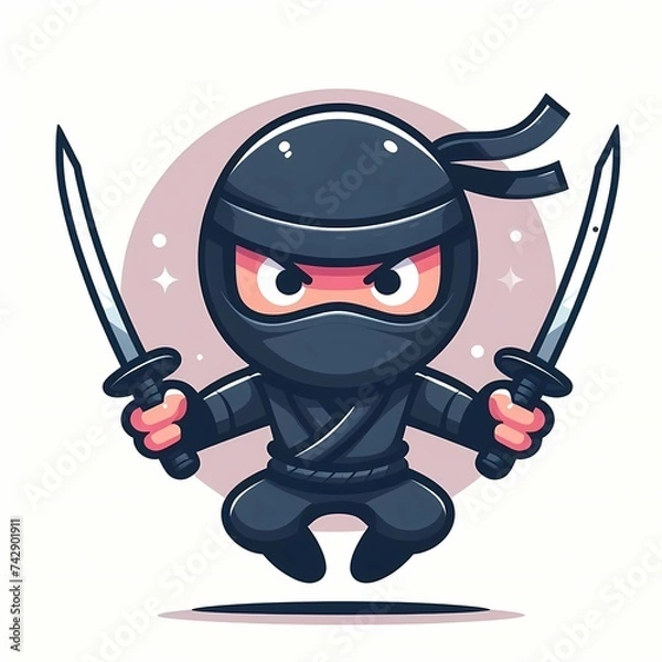 Obraz 3d ninja with sword