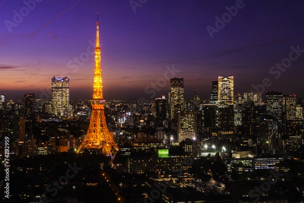 Obraz Wieża Tokio, Tokio, Japonia