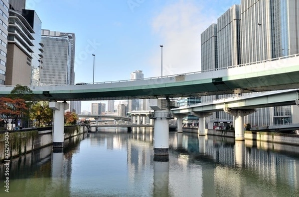 Fototapeta 大阪　堂島川