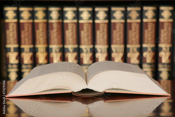 Obraz A book in library